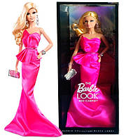 Коллекционная кукла Барби Высокая мода Розовое платье Barbie The Look Red Carpet Pink Gown 2013 Mattel