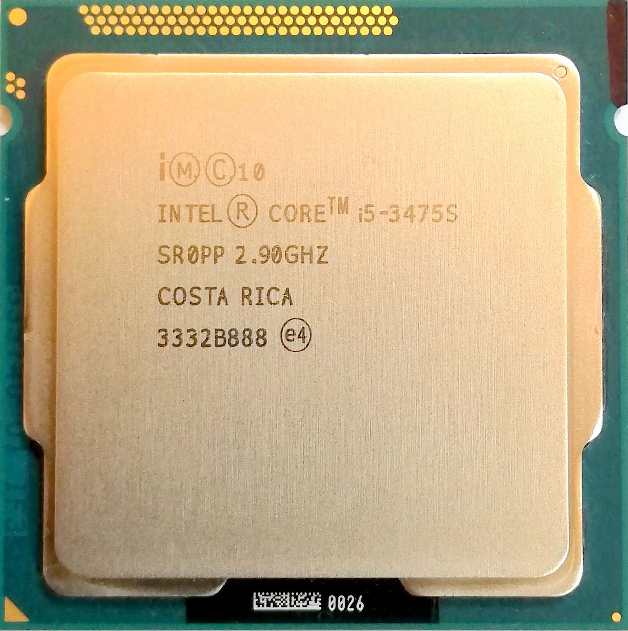 Процессор Intel Core i5-3475S E1 SR0PP 2.9 up 3.6GHz 6M Cache FCLGA Socket 1155 Б/У