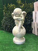 Садова фігура ангел сплячий на кулі (висота 40 см )