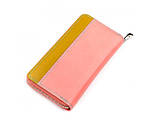 Жіночий шкіряний рожевий гаманець (717), фото 2