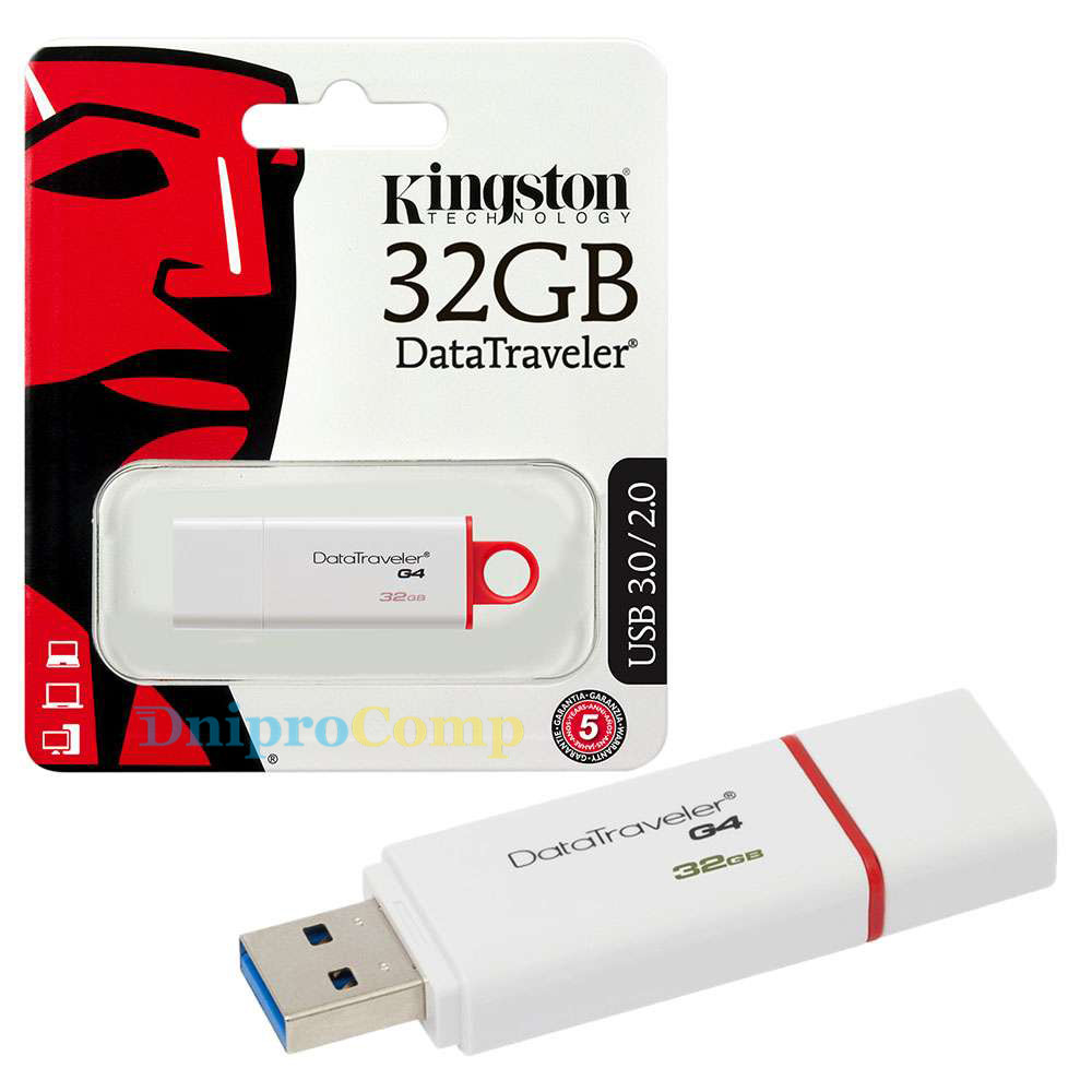 USB флеш накопитель Kingston 32Gb DataTraveler Generation 4 (DTIG4/32GB) - фото 1 - id-p1128565977