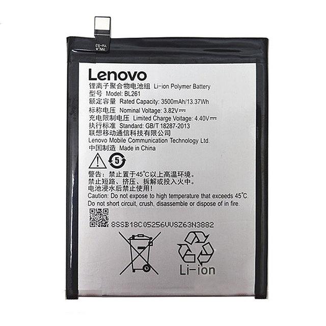 Акумулятор АКБ Lenovo BL261 для Lenovo K5 Note | A7020 (Li-ion 3.82 V 3500mAh) Оригінал Китай