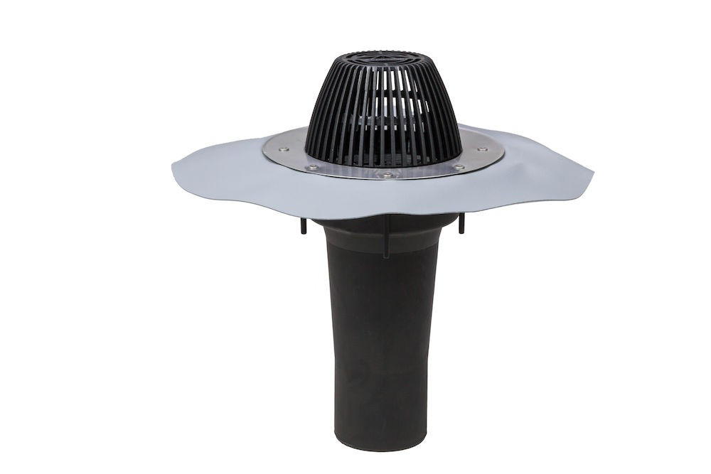 Водосточна воронка для плоскої покрівлі АМ 110 мм фланець Алкорплан, фото 1