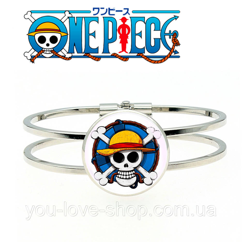 Браслет металевий Пірати Солом'яного Капелюха One Piece / Ван Піс, фото 1