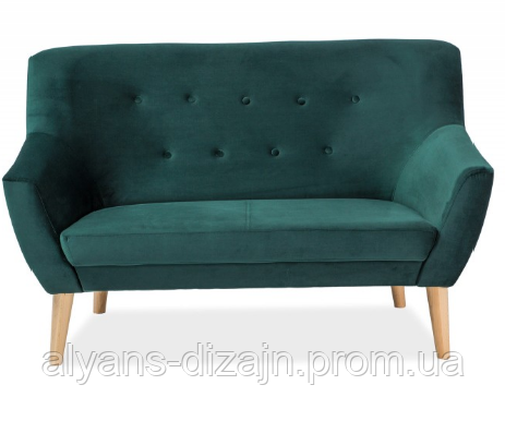 Диван Nordic 2 Velvet( Нордік 2 зелений)