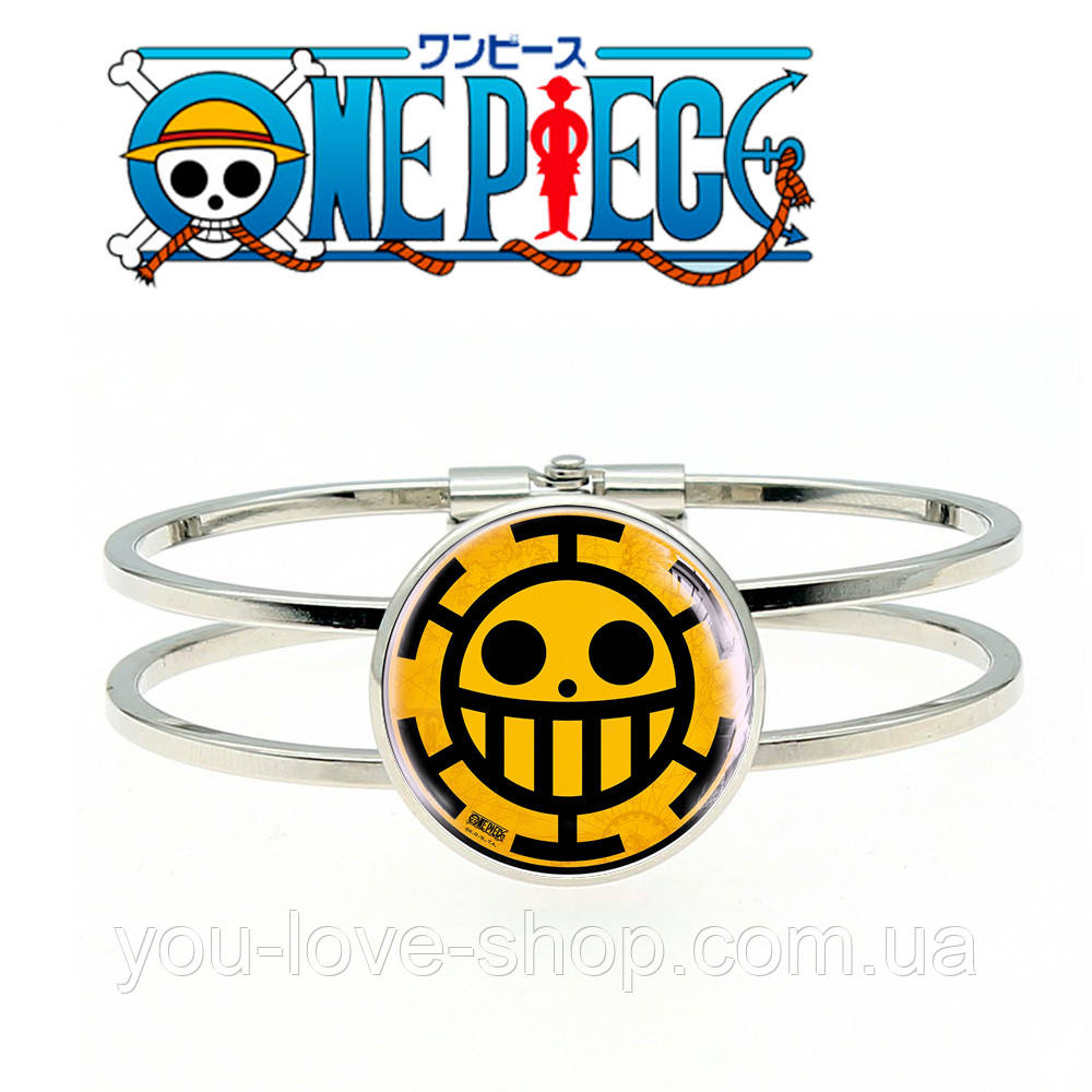 Браслет металевий Пірати Серця One Piece / Ван Піс, фото 1