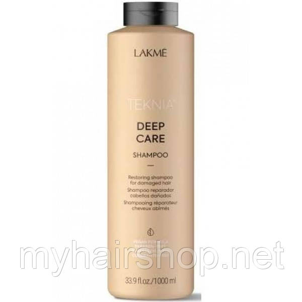 Відновлювальний шампунь для пошкодженого волосся LAKME TEKNIA DEEP CARE SHAMPOO 1000 мл