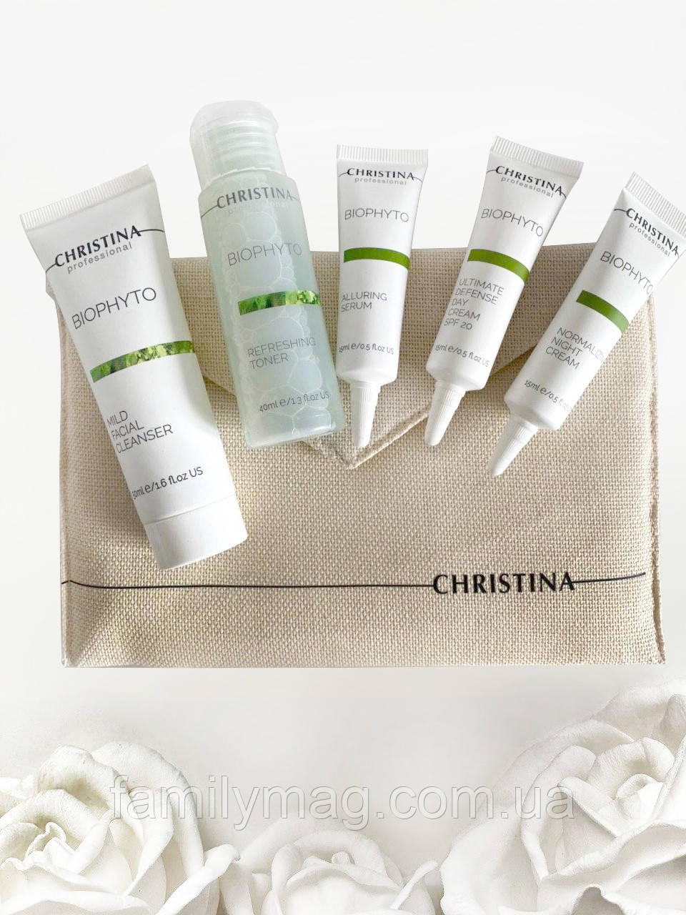 Дорожній набір для обличчя "Біо-фіто" Bio Phyto On The Go Travel Kit Christina