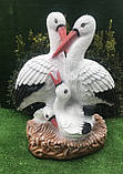 Садова фігура Лелеки сім'я ( висота 54 см), фото 2