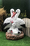 Садова фігура Лелеки сім'я ( висота 54 см), фото 3