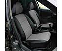 Чохли на сидіння Форд Ескорт (Ford Escort), універсальні авточохли з екошкіри в Україні Чорно-сірий, фото 4