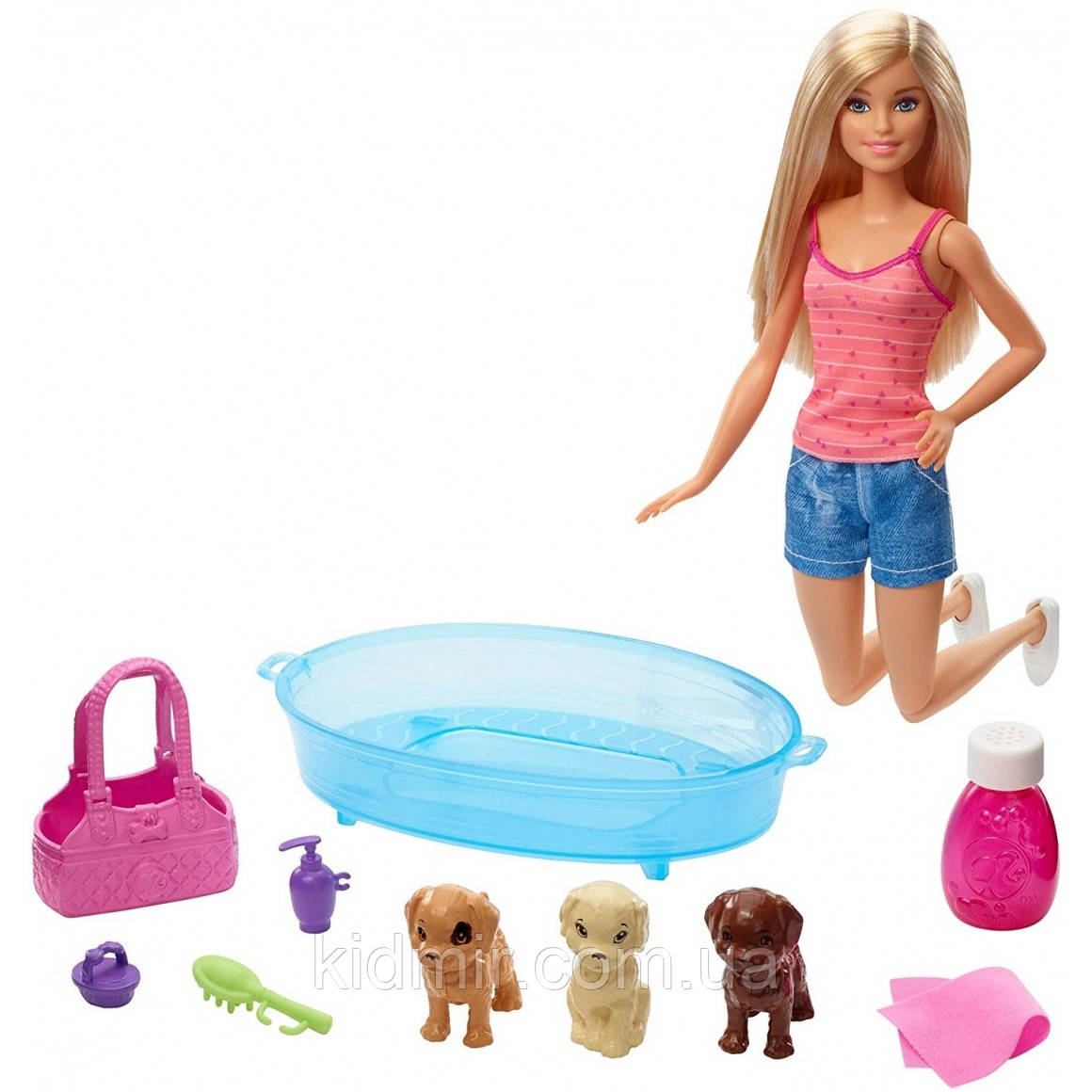 Лялька Барбі Купання цуценят Barbie Pets GDJ37