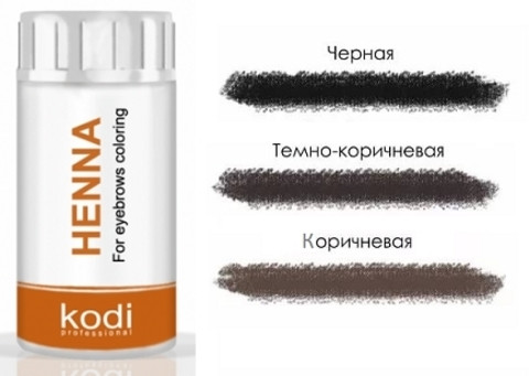 Хна для фарбування брів 10 гр., чорна