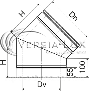 коліно для димоходу