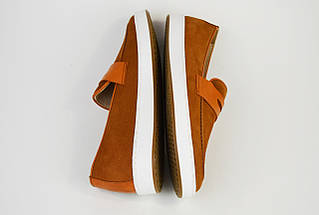 Мокасини DD 714 Руді нубук, фото 4