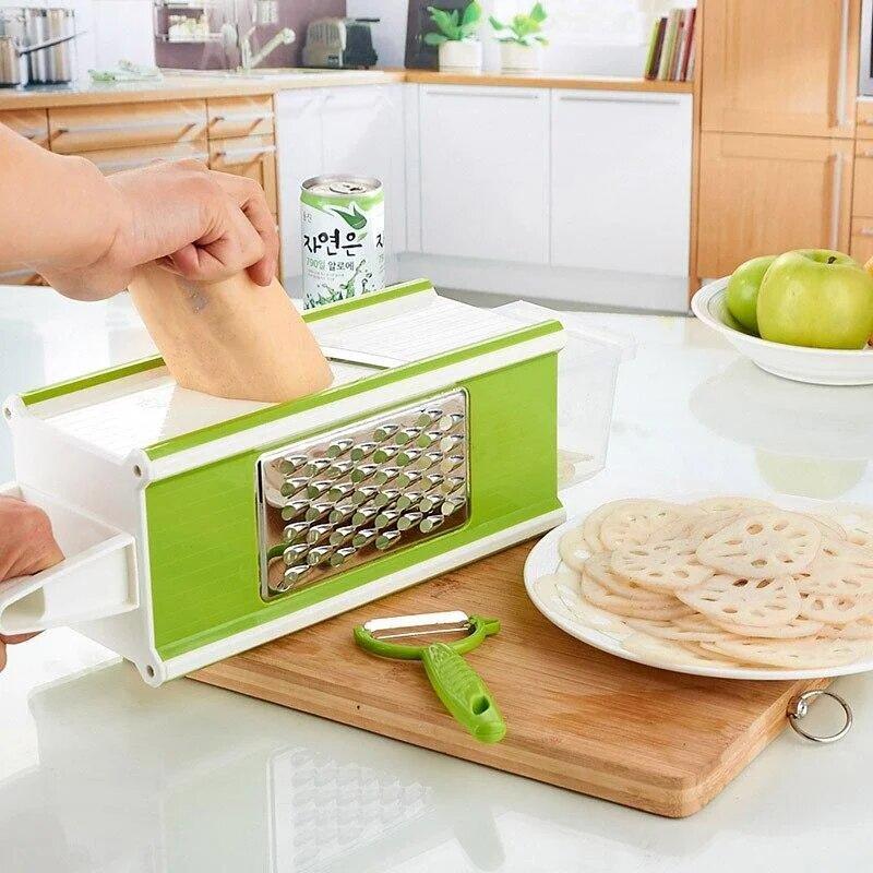 Овощерезка Multi purpose grater (GIPS), Мультислайсер для овощей и фруктов, Измельчитель, - фото 2 - id-p1141155269