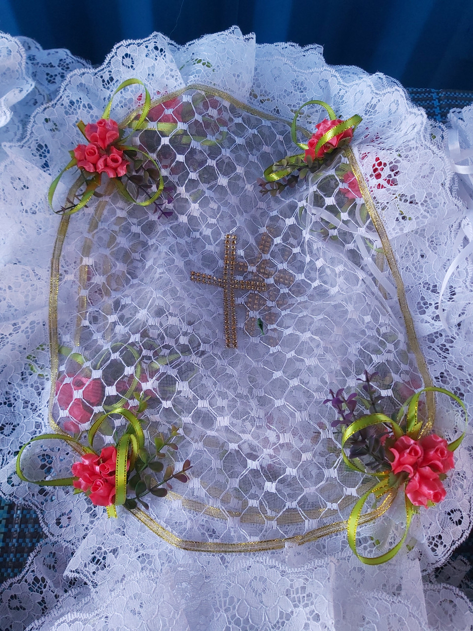 Красива серветка на Великодній кошик