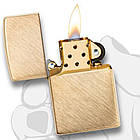 Запальничка Zippo 29830 Herringbone Sweep Brass жовта 29830, фото 4