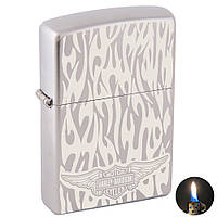 Запальничка Zippo 205 Satin Chrome сіра 205506