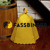 Шапка для бани и сауны Fassbinder цветной войлок (желтый) hotdeal