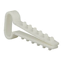 Кріплення для кабелю "Ялинка" плоский 14 мм (USMP-4) (100 шт.) білий