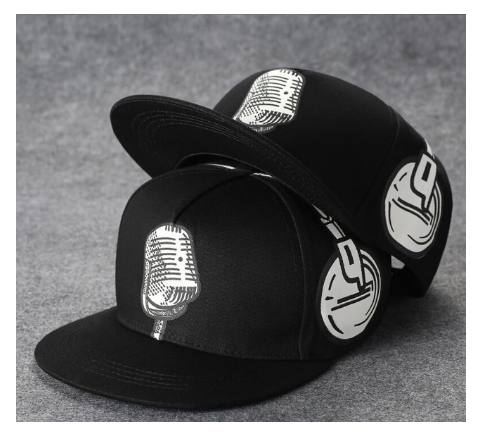 Бейсболка снепбек Crown Jeans модель black microphone snapback