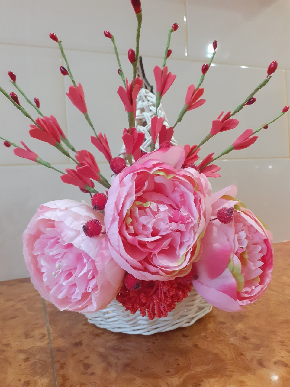 Великодній кошик з декором.Пасхальная корзина. Великодній декор. Кошик для пасти., фото 1