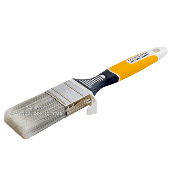 Пензель COLOR EXPERT ЛАК флейцевий 40 мм*15 мм, 3К ручка Gold, фото 1