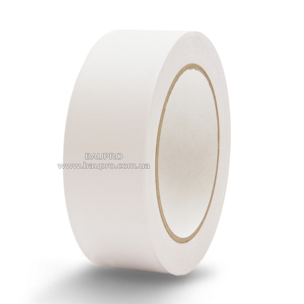 Стрічка клейка COLOR EXPERT ПВХ штукатурна рифлена, 38 мм*33 м (біла), фото 1