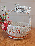 Великодній кошик з декором.Пасхальная корзина. Великодній декор. Кошик для пасти., фото 9