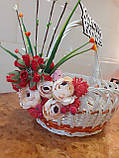 Великодній кошик з декором.Пасхальная корзина. Великодній декор. Кошик для пасти., фото 10
