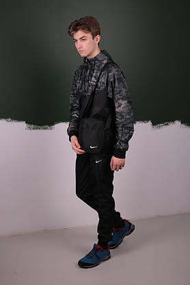 Спортивний костюм чоловічий Nike, Вітровка Найк (Nike) + Штани + Барсетка в подарунок, фото 3