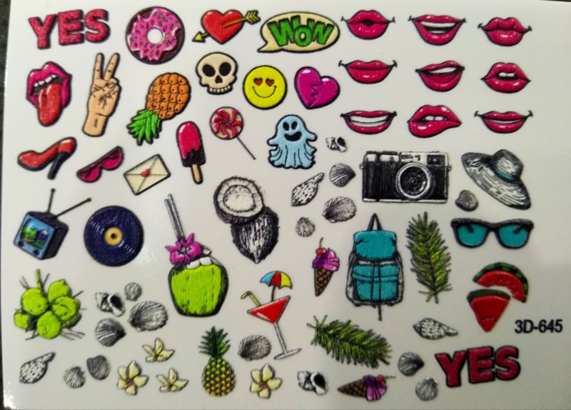 Слайдер 3D для дизайну на нігтях 645 78 05