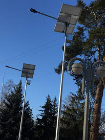 Монтаж автономного освещения г.Краматорск. Декабрь 2017 год 1