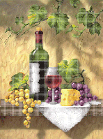 Схема вышивка бисером Бокал вина