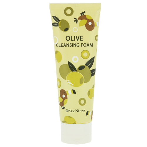Зволожувальна піна для вмивання з оливою SeaNTree Olive 100 Cleansing Foam 120 мл, фото 1