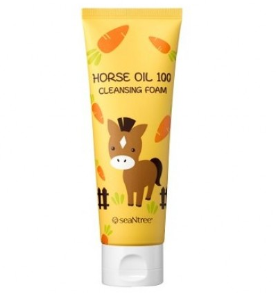 Очисна пінка для вмивання SeaNTree Horse Oil 100 Cleansing Foam 120 мл