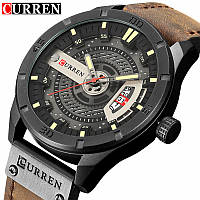 Часы CURREN 8301 Black Brown 47mm (Quartz).