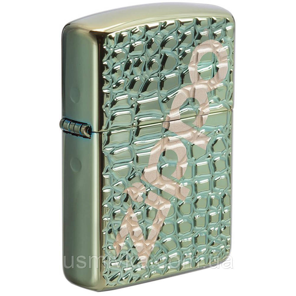 Запальничка Zippo 29525 Alligator зелена 29525