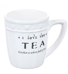 Чашка "I love you tea", висота 10 см, 400 мл, Польща