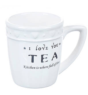 Чашка "I love you tea", висота 10 см, 400 мл, Польща, фото 1