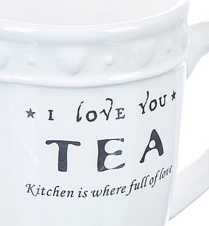 Чашка "I love you tea", висота 10 см, 400 мл, Польща, фото 3