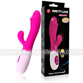 Вібратор вагінальний для клітора з відростком Pretty Love Bishop жіночий вібратор для сексу