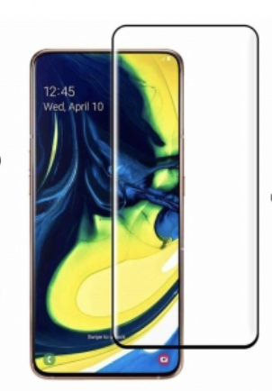 Захисне скло для Samsung A805F Galaxy A80, Full Glue, колір чорний, фото 1