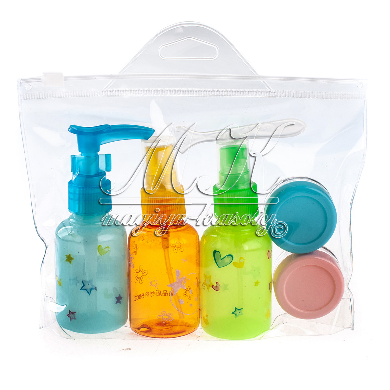 Дорожній набір 6 в 1 кольоровий