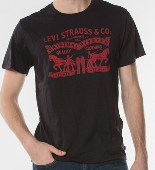 Чоловіча футболка Levis® Classic Graphic Tee - Black Heritagtage Logo