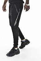 Спортивные штаны мужские с манжетами Черные DAVID GERENZO Размер S