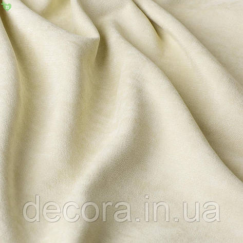Однотонна декоративна тканина велюр білого кольору, Туреччина 121000v1, фото 2