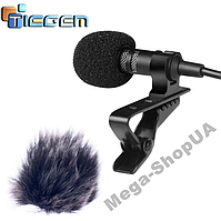 Зовнішній мікрофон петличний для телефону, смартфона, камери, ПК Microphone Jack Mic C99W