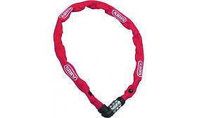 Кодовий цепний замок Abus 1200/60 червоний - 3-значний, 60 см, 2 ступінь захисту для велосипедів.